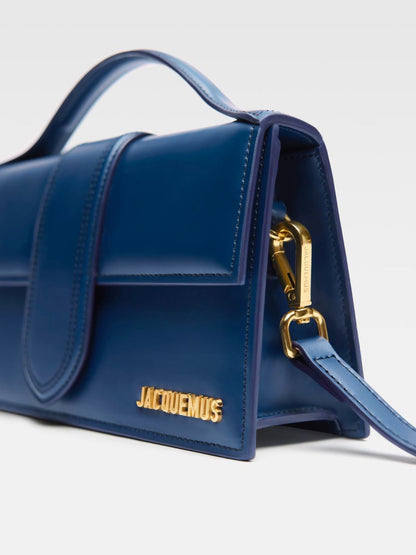 Jacquemus Dark NavyLeather Le Grand Bambino Handbag