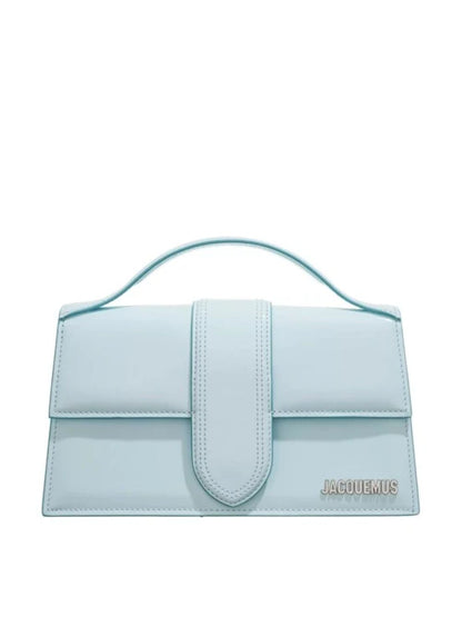Jacquemus Pale blue Leather Le Grand Bambino Handbag