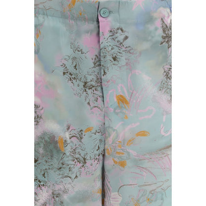 Off-White Multicolor Viscose Shorts