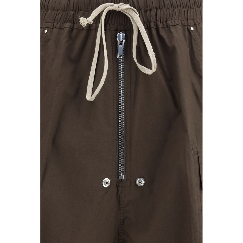 Rick Owens Brown Cotton Bermuda Shorts