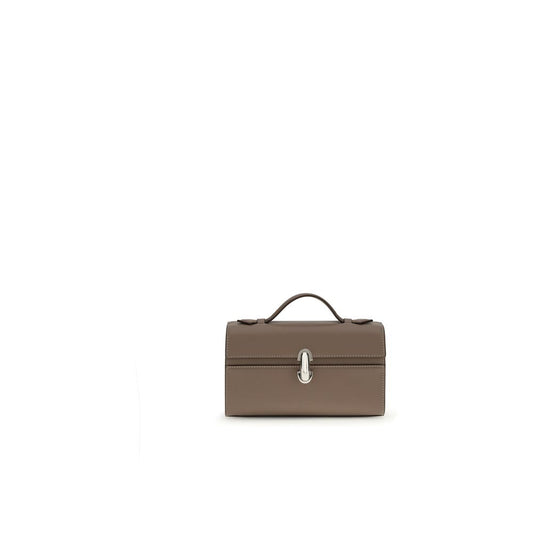 Savette Brown Calf Leather Bos Taurus Shoulder Bag