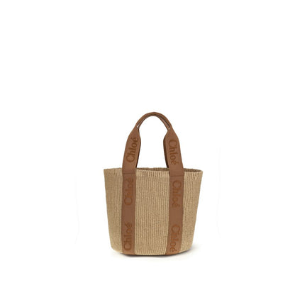 Chloé Beige Raffia Backet Bag