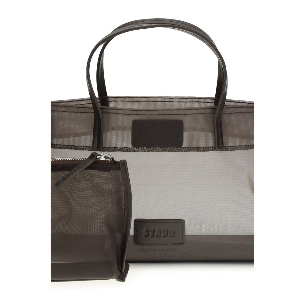 Staud Brown Nylon Shoulder Bag