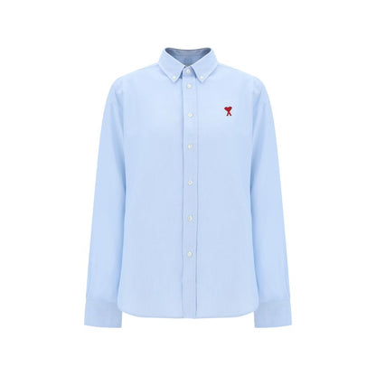 Ami Paris Blue Cotton Dress Shirt