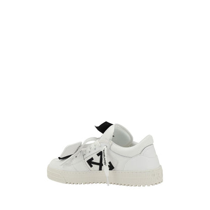 Off-White Black Calf Leather Bos Taurus Low Top Sneakers