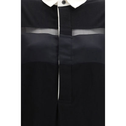Sacai Black Cotton Casual Dress