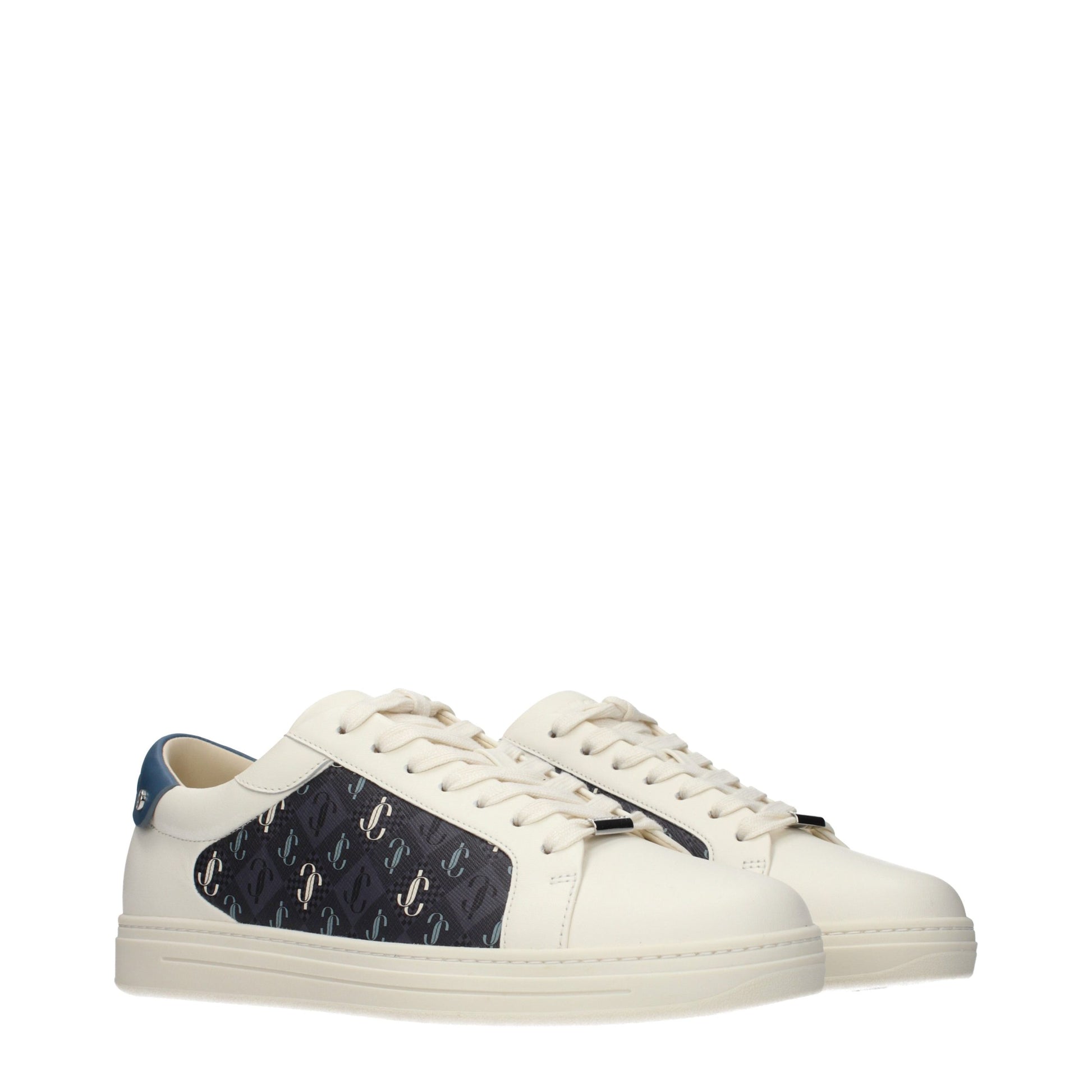 Jimmy Choo Beige Leather Low Top Sneakers