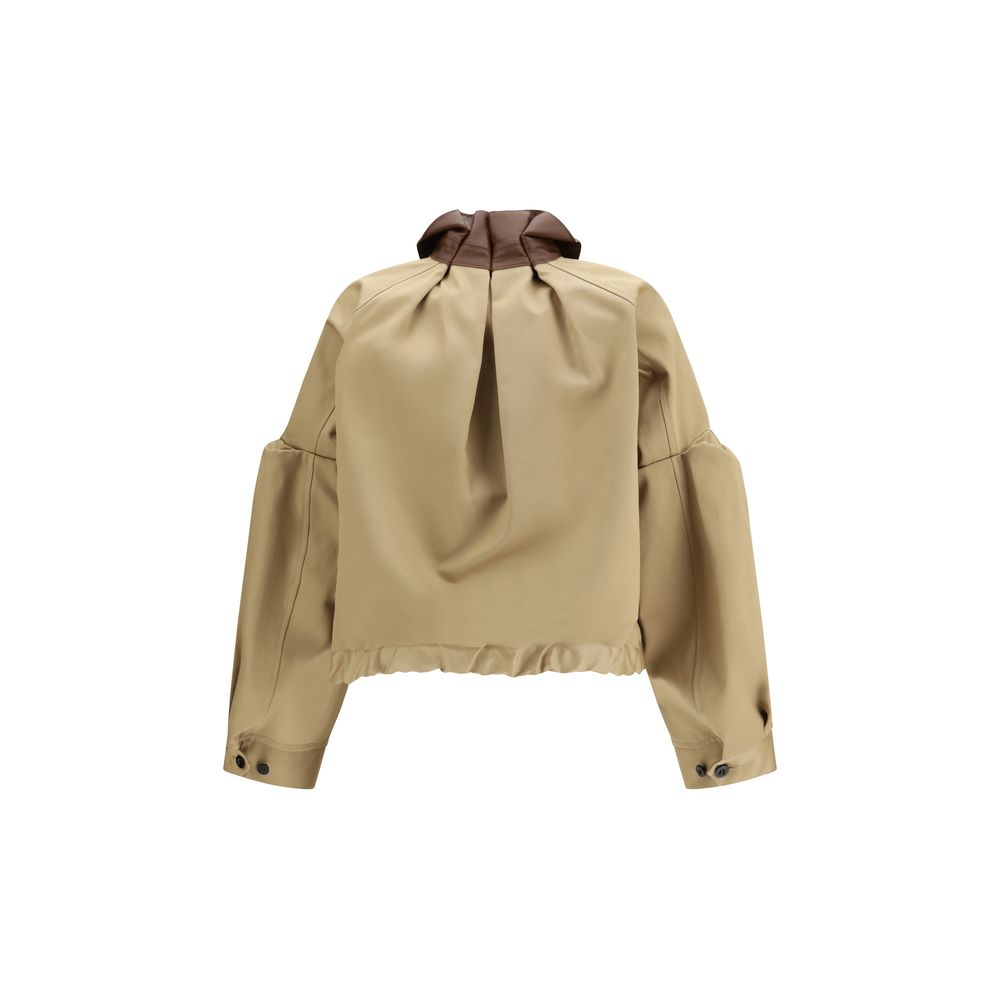 Sacai Beige Cotton Bomber