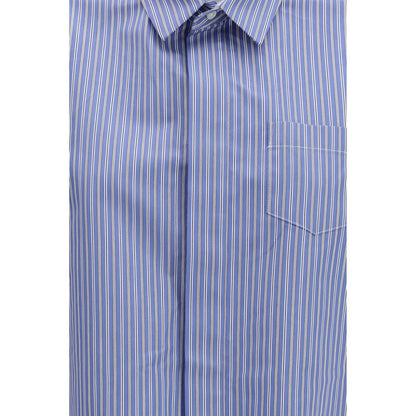 Sacai Blue Cotton Shortsleeve Shirt