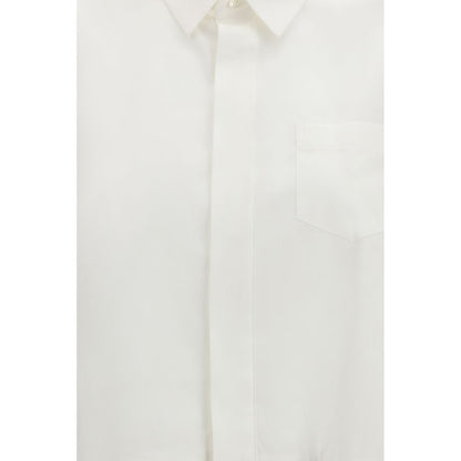 Sacai White Cotton Shortsleeve Shirt