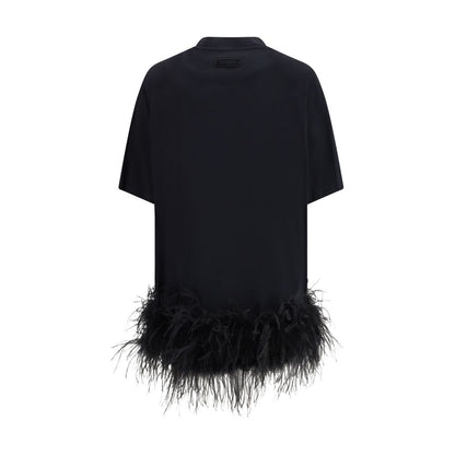 The Attico Black Cotton Casual Dress