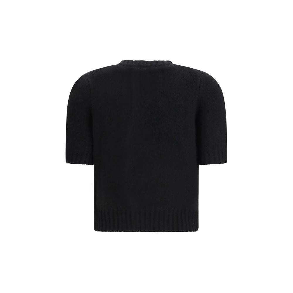 Khaite Black Cashmere Cardigan