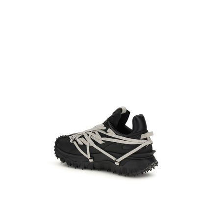 Moncler x Rick Owens Black Rubber Athletic Sneakers