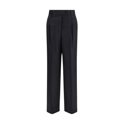 Ferragamo Gray Fleece Wool Casual Pants