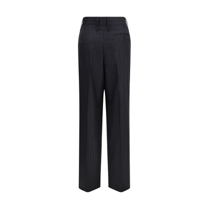 Ferragamo Gray Fleece Wool Casual Pants
