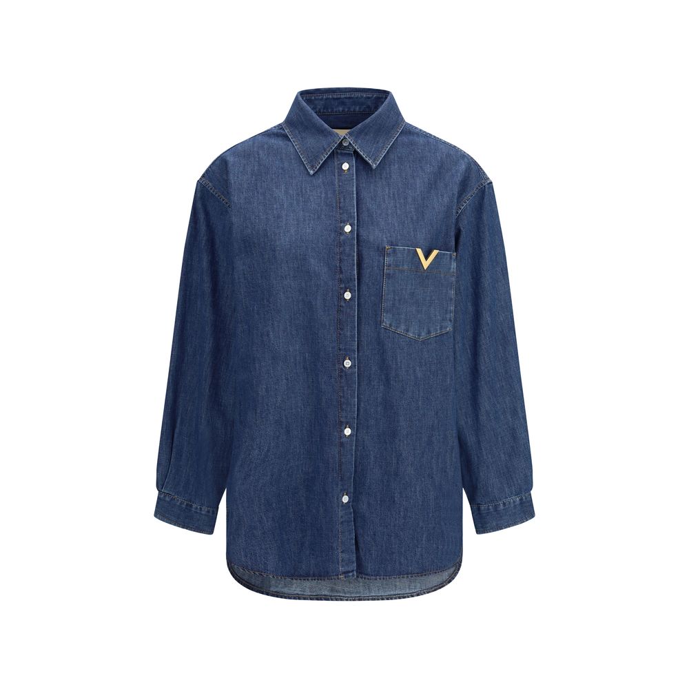 Valentino Blue Denim Shirt