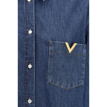 Valentino Blue Denim Shirt