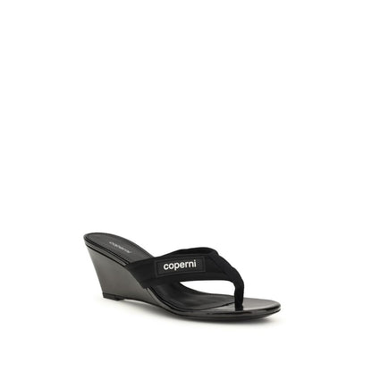 Coperni Black Polyamide Wedge Sandals