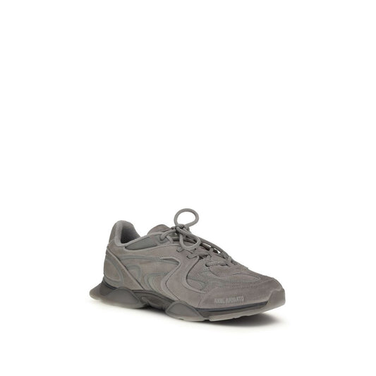 Axel Arigato Gray Calf Leather Bos Taurus Chunky Sneakers