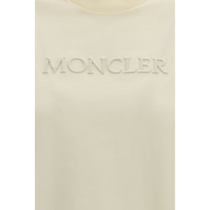 Moncler Beige Cotton T-Shirt