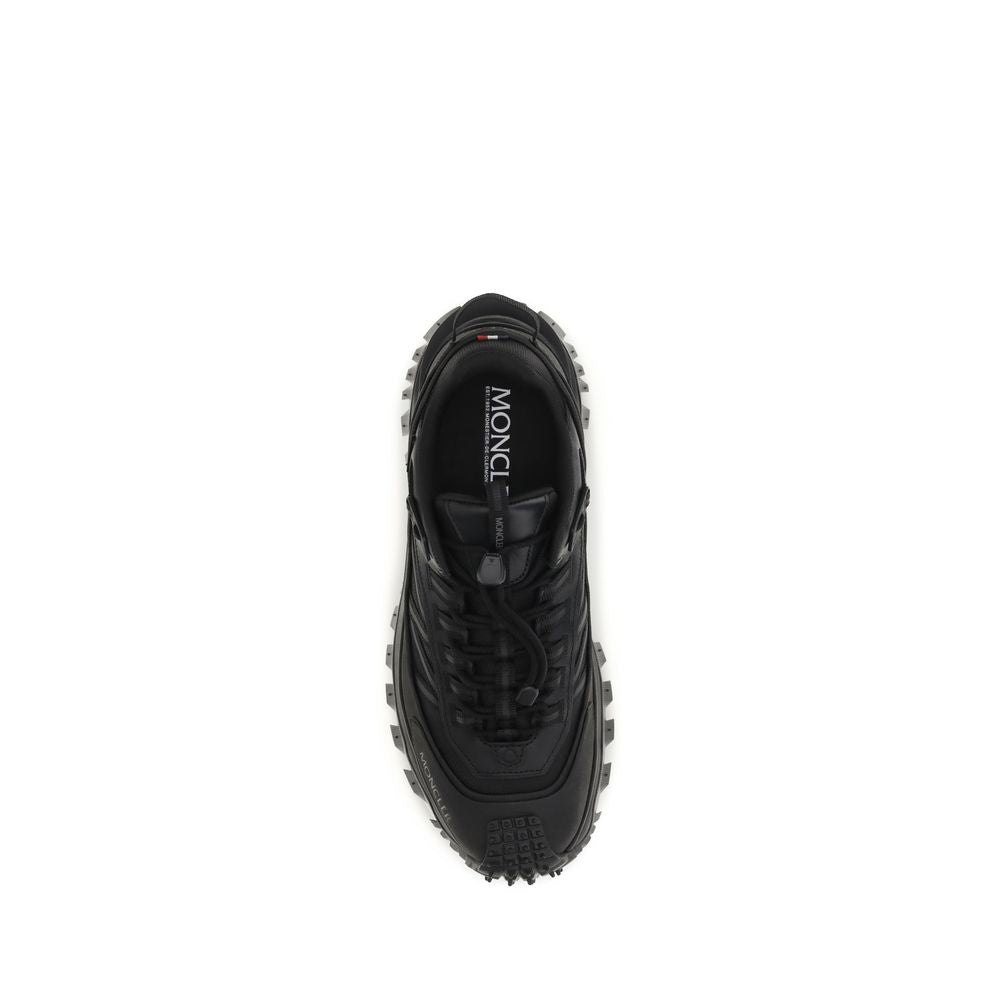 Moncler Black Polyamide Athletic Sneakers