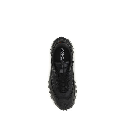 Moncler Black Polyamide Athletic Sneakers