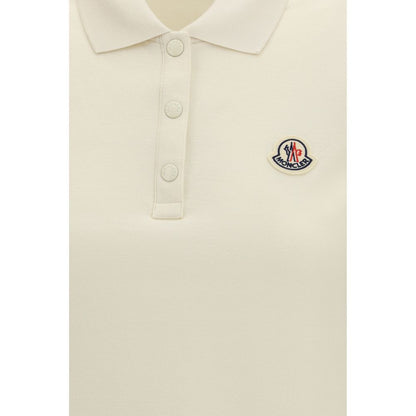 Moncler Beige Cotton Polo Shirt