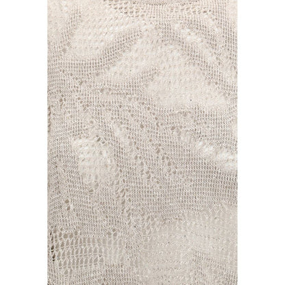 Brunello Cucinelli Beige Linen T-Shirt