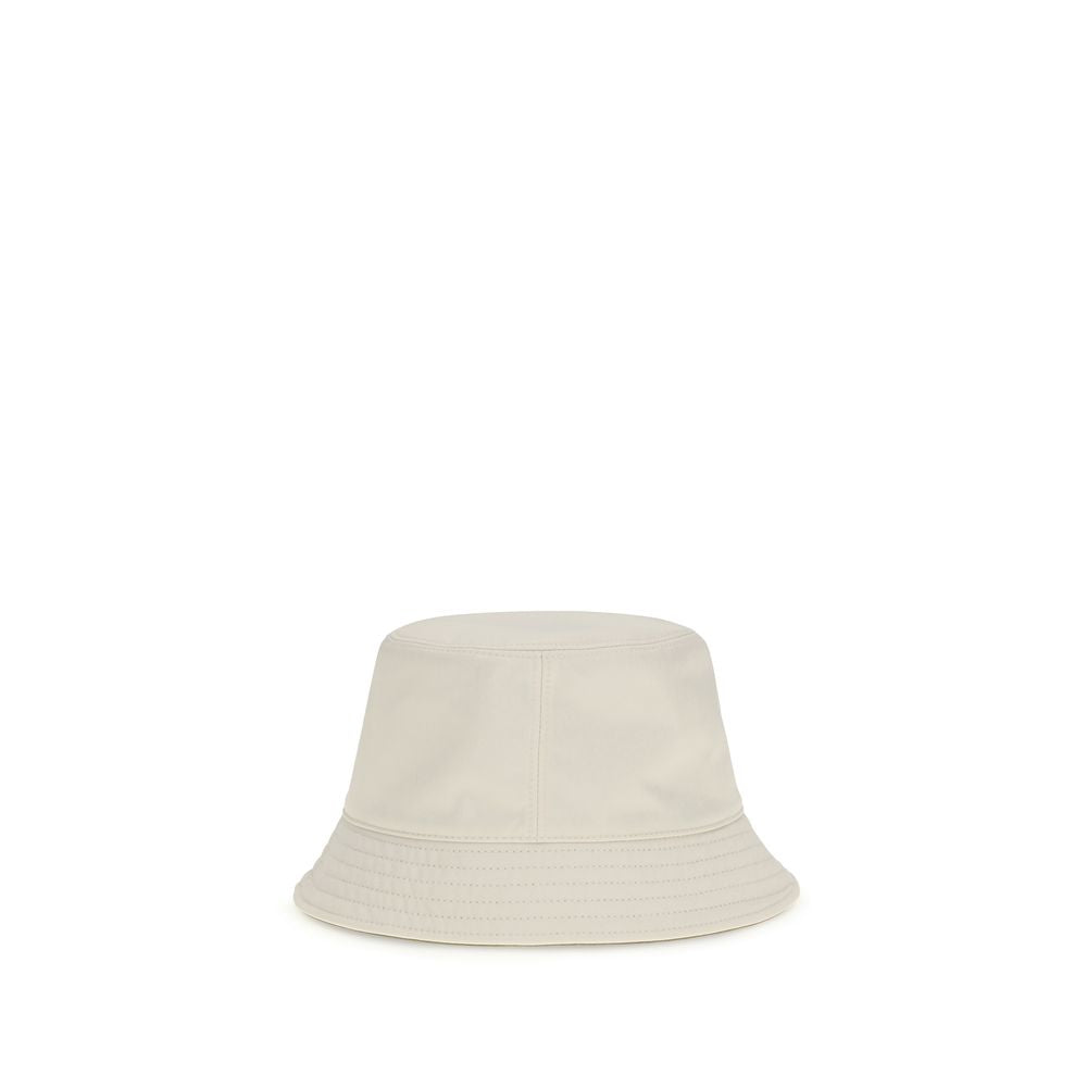 Moncler White Polyester Bucket Hat