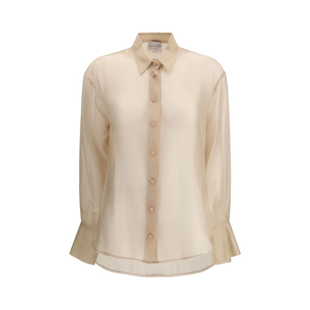Forte_Forte Beige Copper Blouse