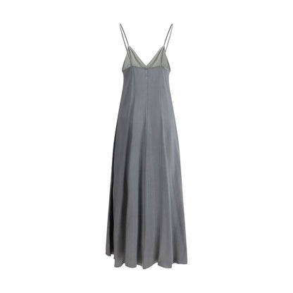 Forte_Forte Gray Silk Cocktail Dress