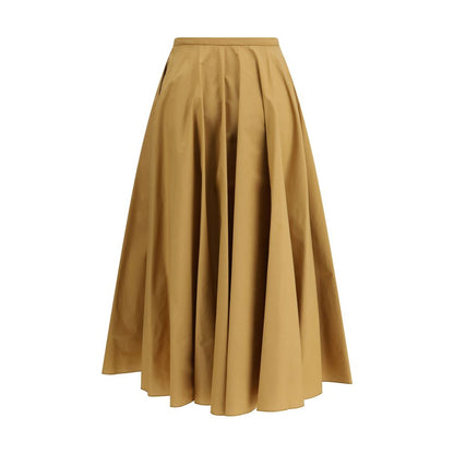 Forte_Forte Beige Cotton Long Skirt