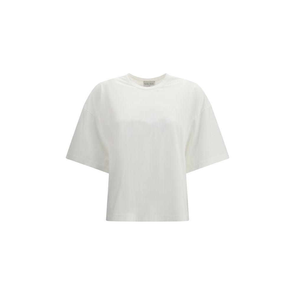 Forte_Forte White Cotton T-Shirt