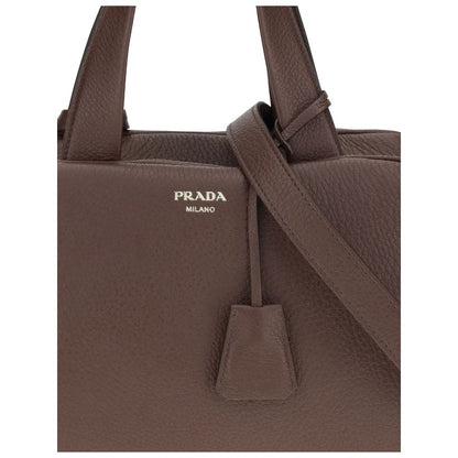 Prada Brown Calf Leather Bos Taurus Handbag