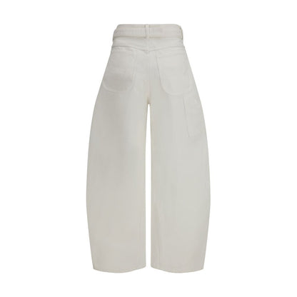 Sacai White Cotton Jeans Denim