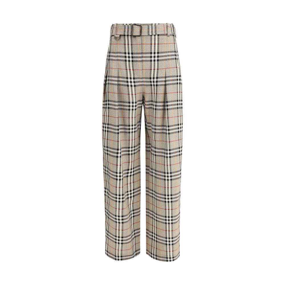 Burberry Beige Viscose Casual Pants
