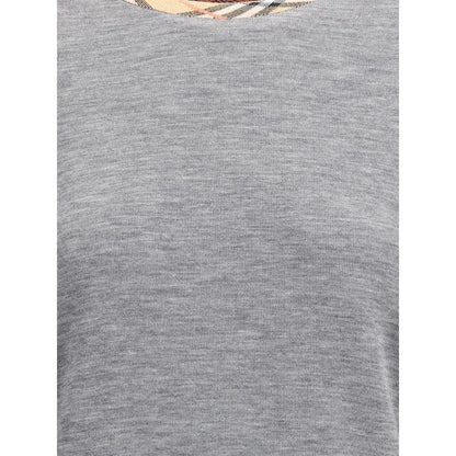 Burberry Gray Cotton Sweatshirt
