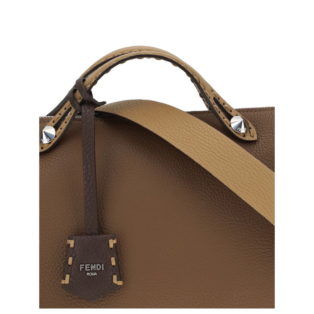 Fendi Brown Calf Leather Bos Taurus Shoulder Bag