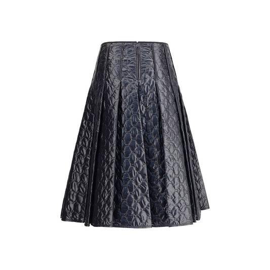 Moncler Black Polyamide Midi Skirt
