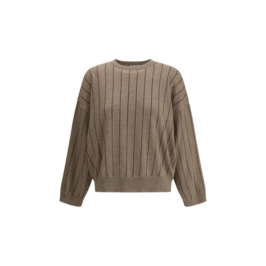 Brunello Cucinelli Beige Cashmere Sweater