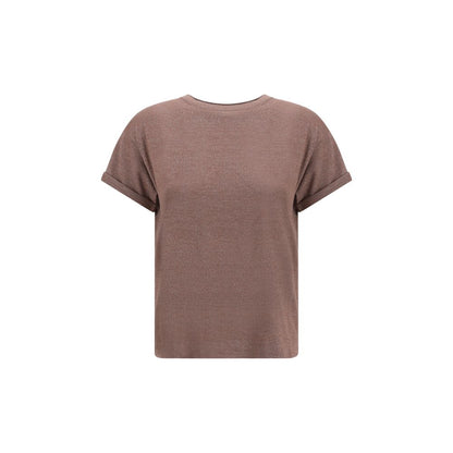 Brunello Cucinelli Brown Nylon T-Shirt