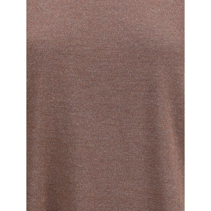 Brunello Cucinelli Brown Nylon T-Shirt