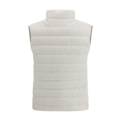 Brunello Cucinelli White Cotton Jackets And Coat