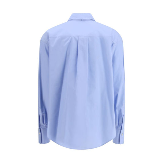 Brunello Cucinelli Blue Cotton Dress Shirt