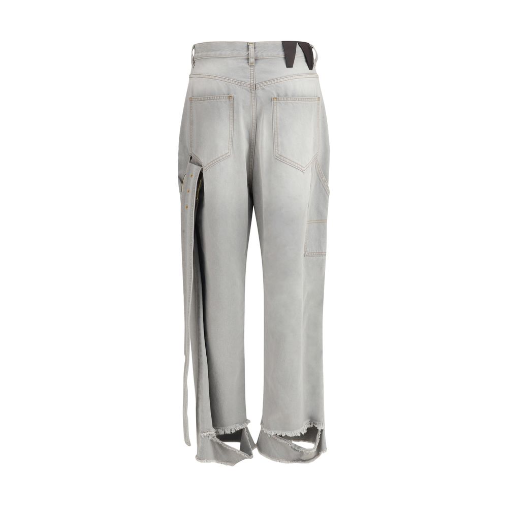 Darkpark Gray Cotton Relaxed Fit Jeans