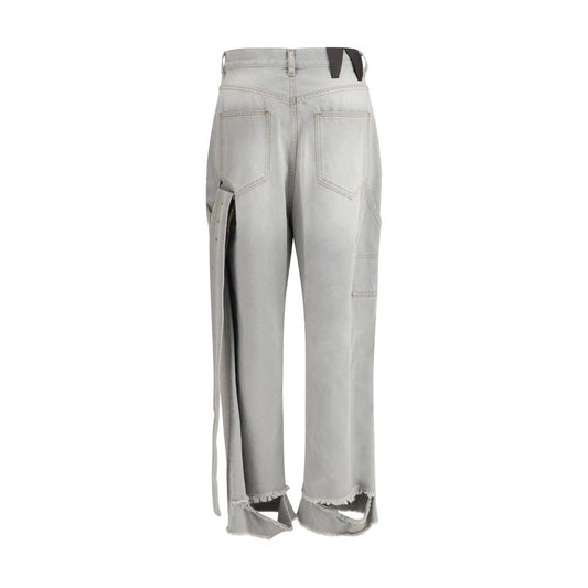 Darkpark Gray Cotton Relaxed Fit Jeans