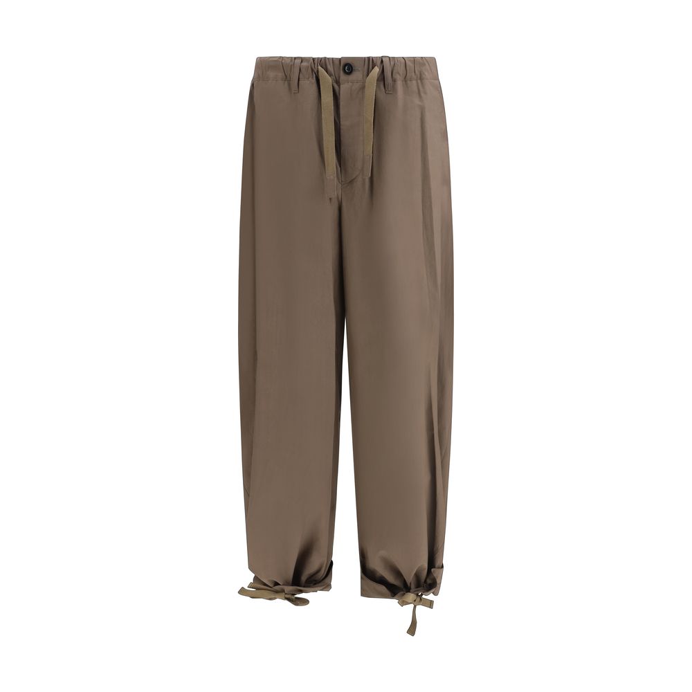 Sacai Brown Cotton Casual Pants