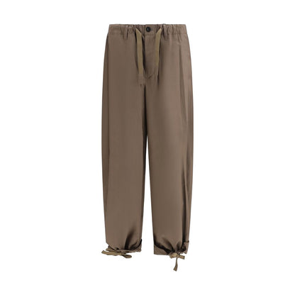 Sacai Brown Cotton Casual Pants