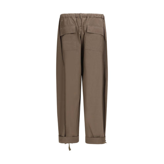 Sacai Brown Cotton Casual Pants