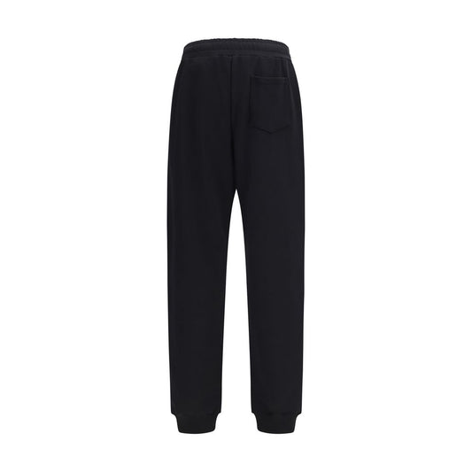 Moschino Black Cotton Casual Pants